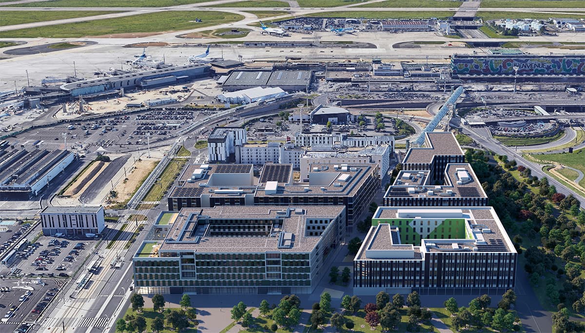 Coeur d'orly Belaia - Vue du quartier d'orly et de l'aéroport voisin