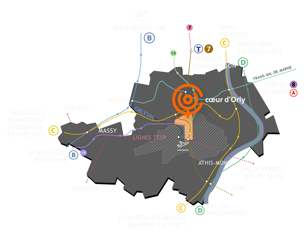 Cœur d'Orly - Pôle d'affaire avec un rayonnement multidimensionnel